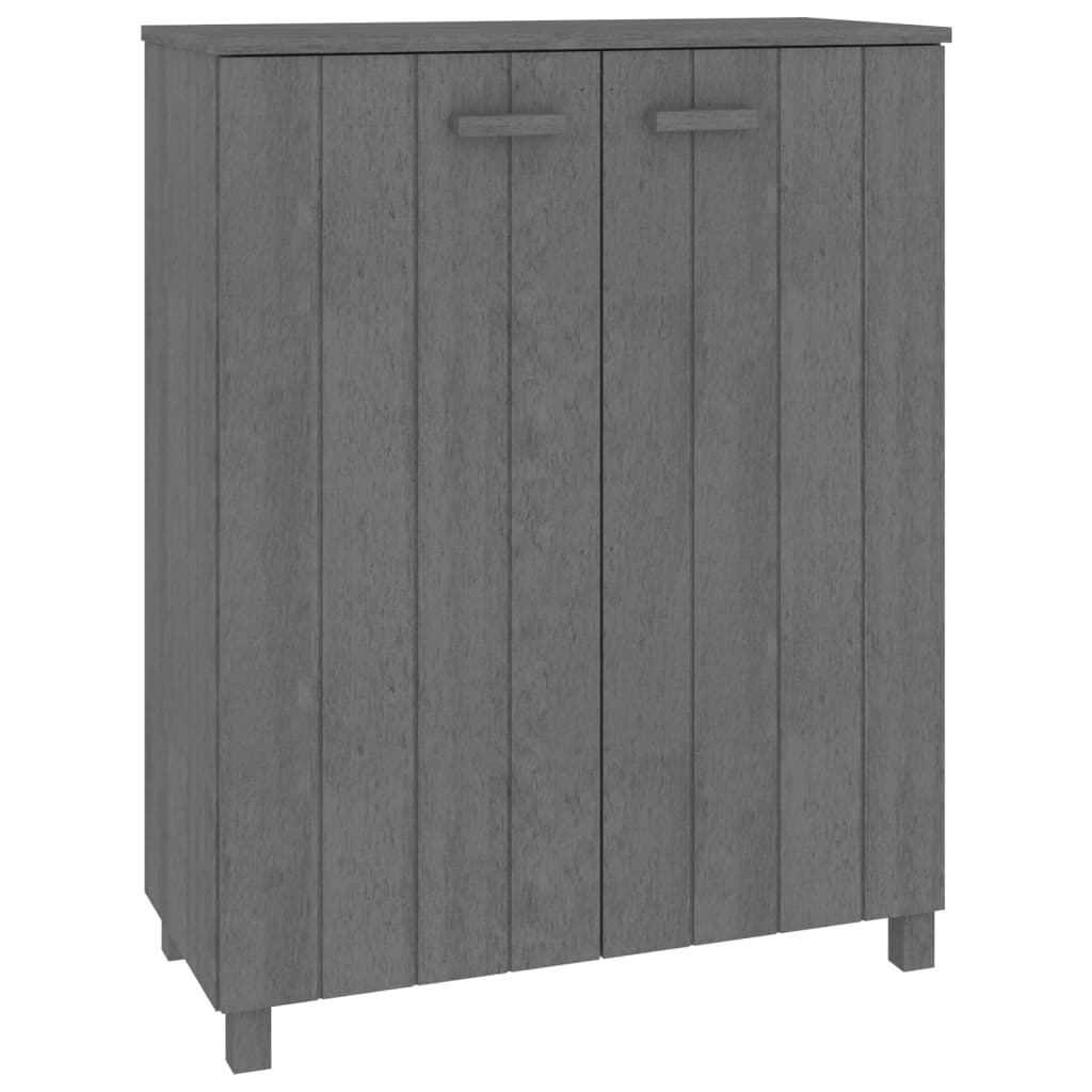 8720286818640_a_en_hd_1 vidaXL Shoe Cabinet "HAMAR" Dark Grey 85x40x108 cm Solid Wood Pine - Image 2