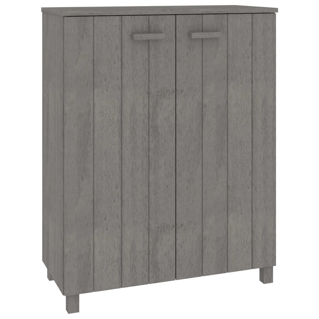 8720286818657_a_en_hd_1 vidaXL Shoe Cabinet "HAMAR" Light Grey 85x40x108 cm Solid Wood Pine - Image 2