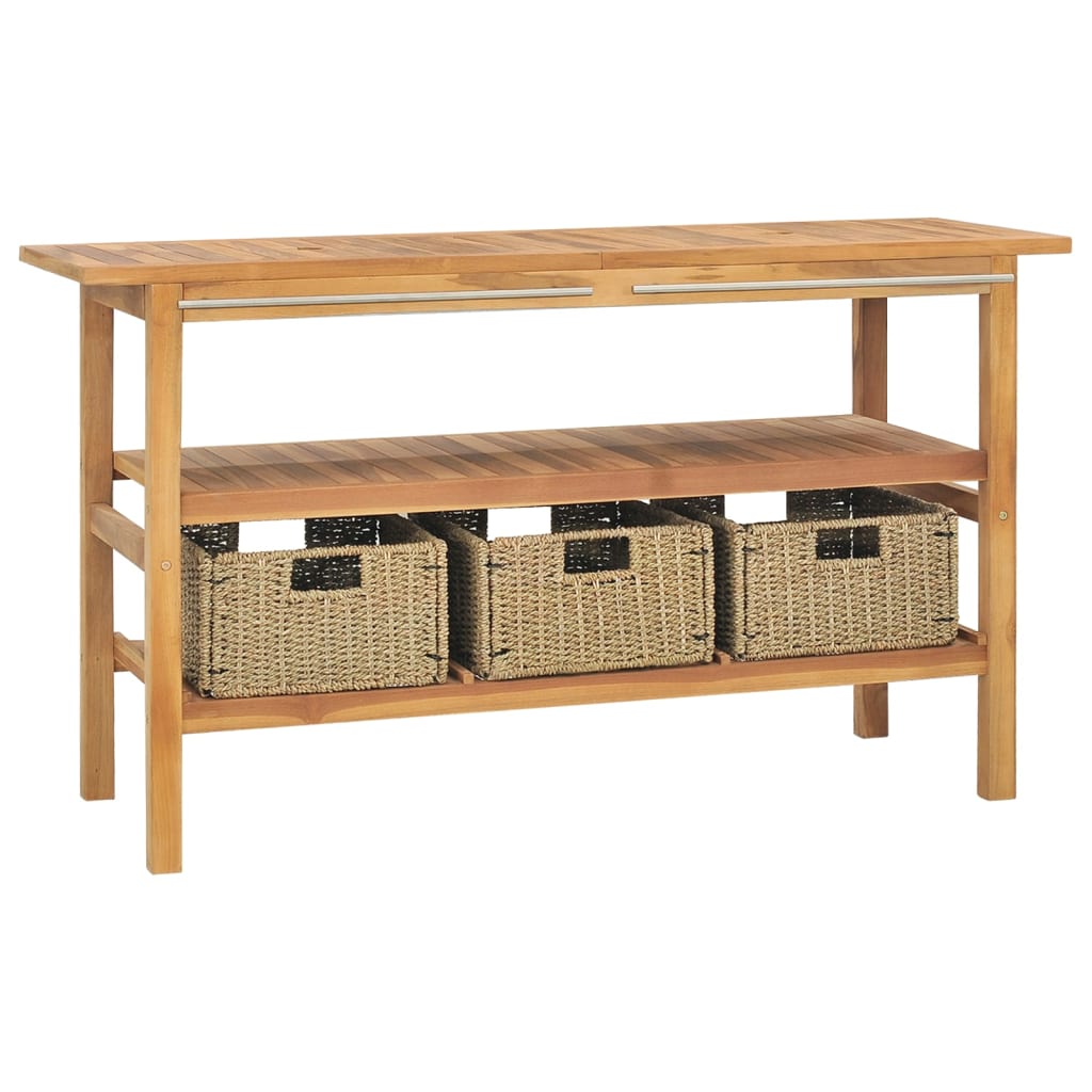 8720286818848_g_en_hd_1 vidaXL Bathroom Vanity Cabinet with Cream Marble Sinks Solid Wood Teak - Image 3