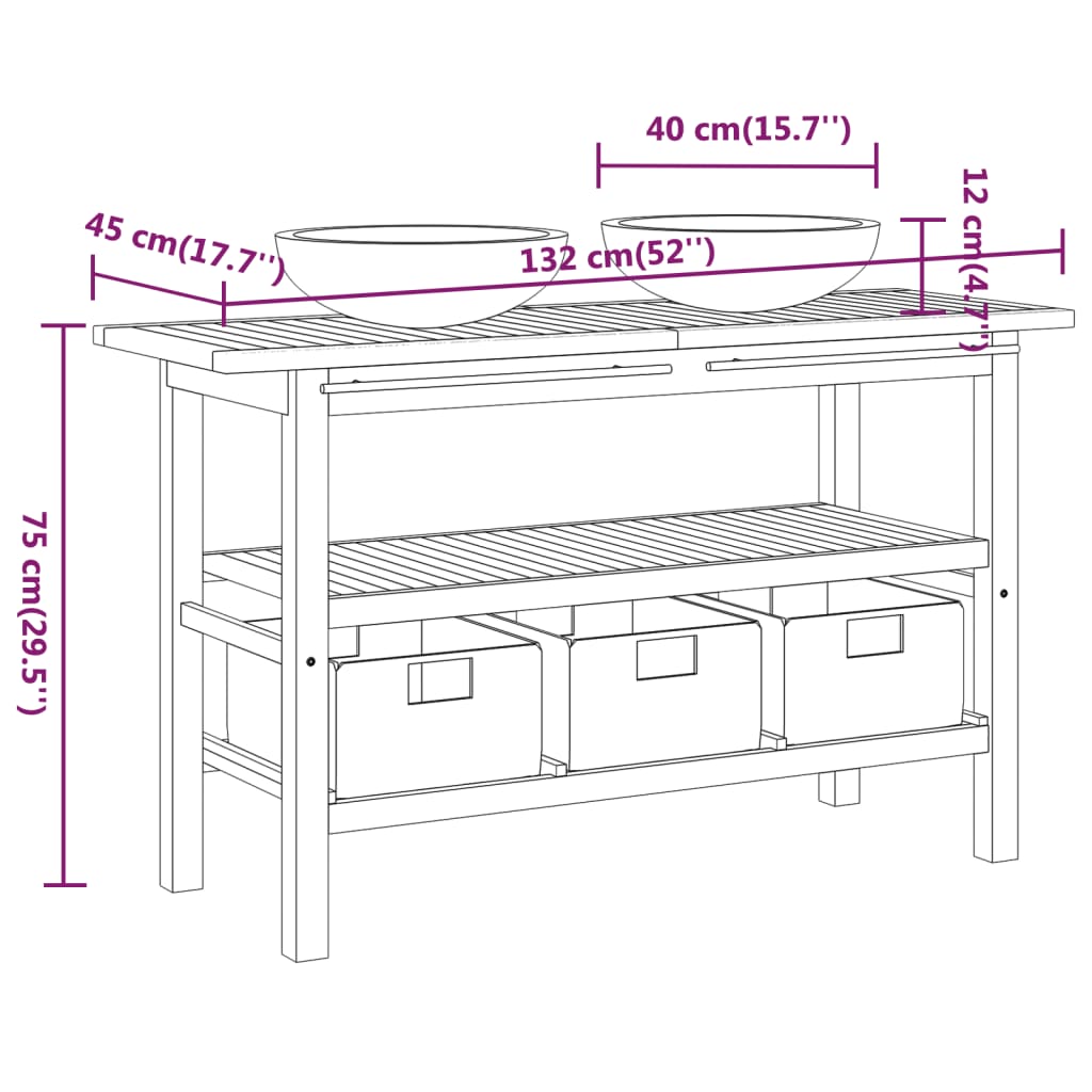 8720286818855_g_en_hd_10 vidaXL Bathroom Vanity Cabinet with Black Marble Sinks Solid Wood Teak - Image 12