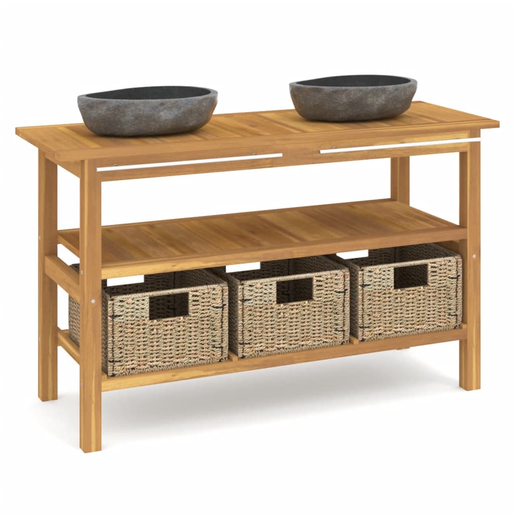 8720286818893_a_en_hd_1 vidaXL Bathroom Vanity Cabinet with River Stone Sinks Solid Wood Teak - Image 2