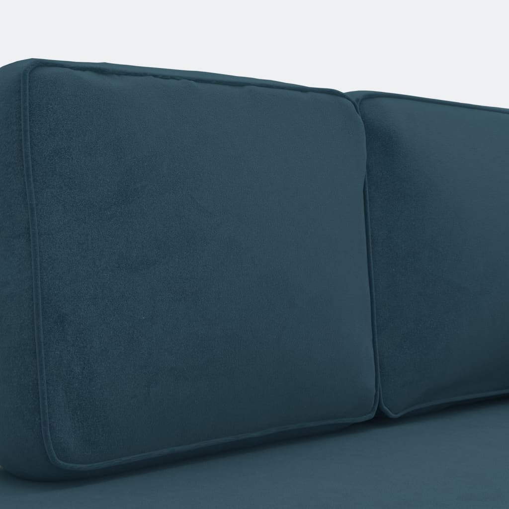 8720286826614_g_en_hd_4 vidaXL Chaise Lounge with Cushions and Bolster Blue Velvet - Image 6