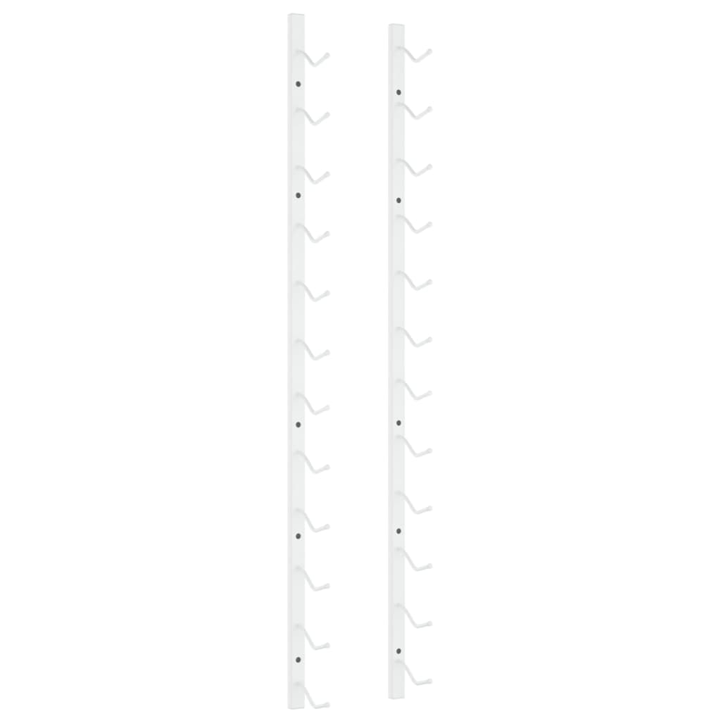 8720286826935_a_en_hd_1 vidaXL Wall Mounted Wine Rack for 12 Bottles White Iron - Image 2