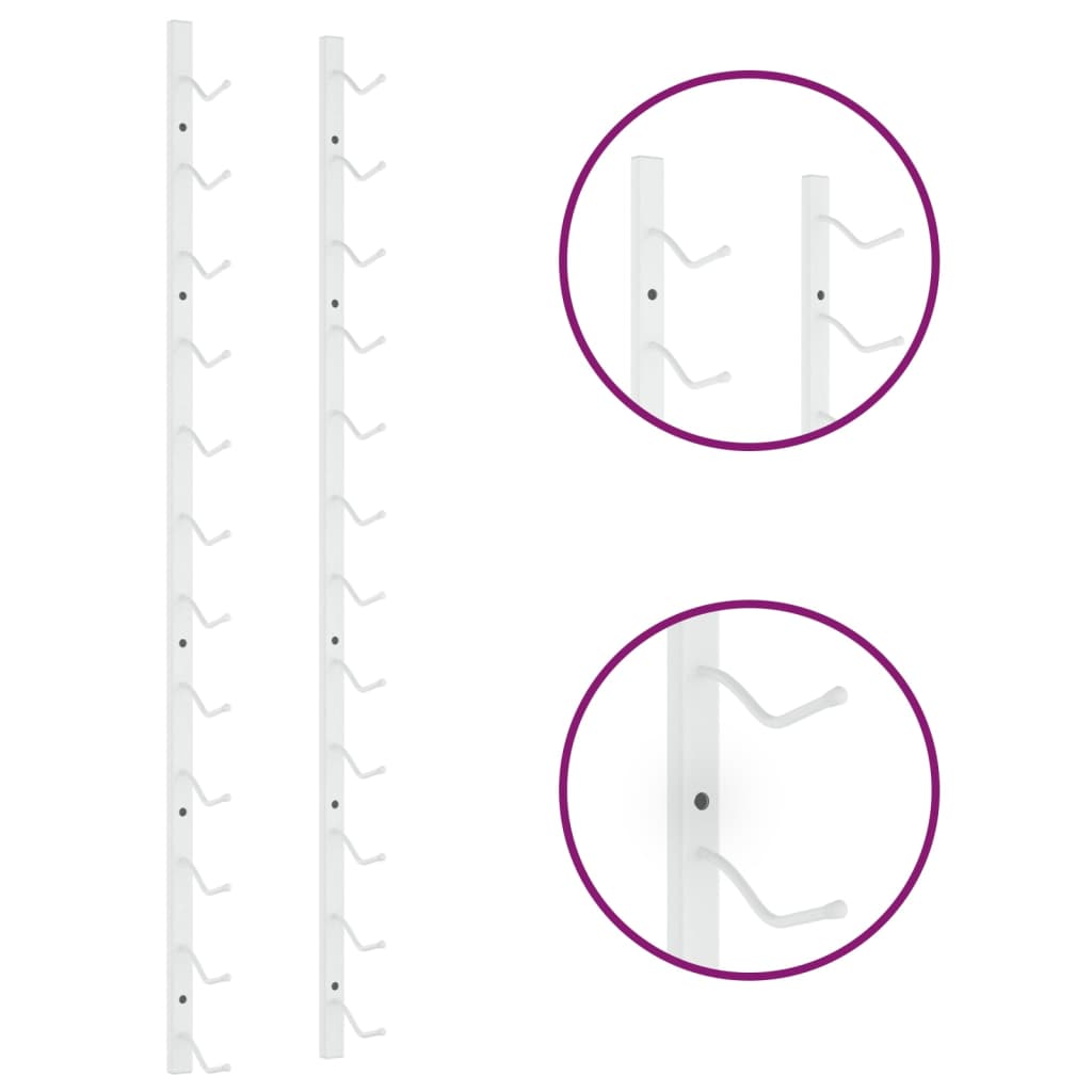 8720286826935_g_en_hd_2 vidaXL Wall Mounted Wine Rack for 12 Bottles White Iron - Image 4