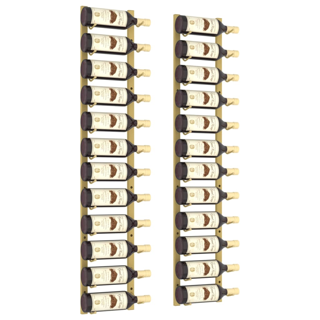 8720286826966_g_en_hd_1 vidaXL Wall Mounted Wine Rack for 12 Bottles 2 pcs Gold Iron - Image 3