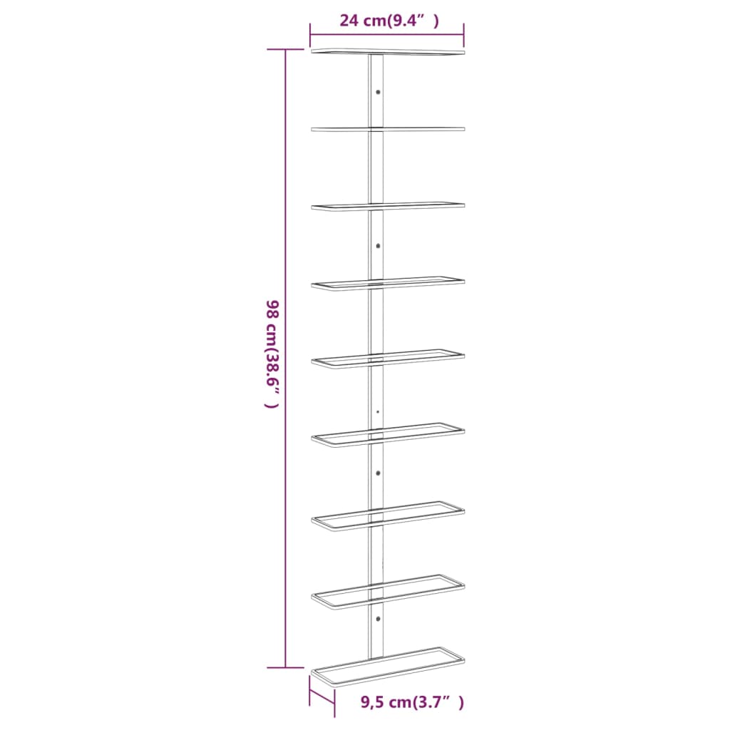 8720286827147_g_en_hd_3 vidaXL Wall-mounted Wine Rack for 9 Bottles White Iron - Image 5