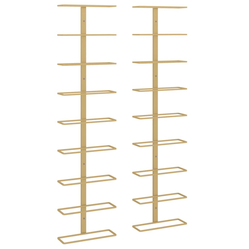 8720286827178_a_en_hd_1 vidaXL Wall-mounted Wine Rack for 9 Bottles 2 pcs Gold Iron - Image 2