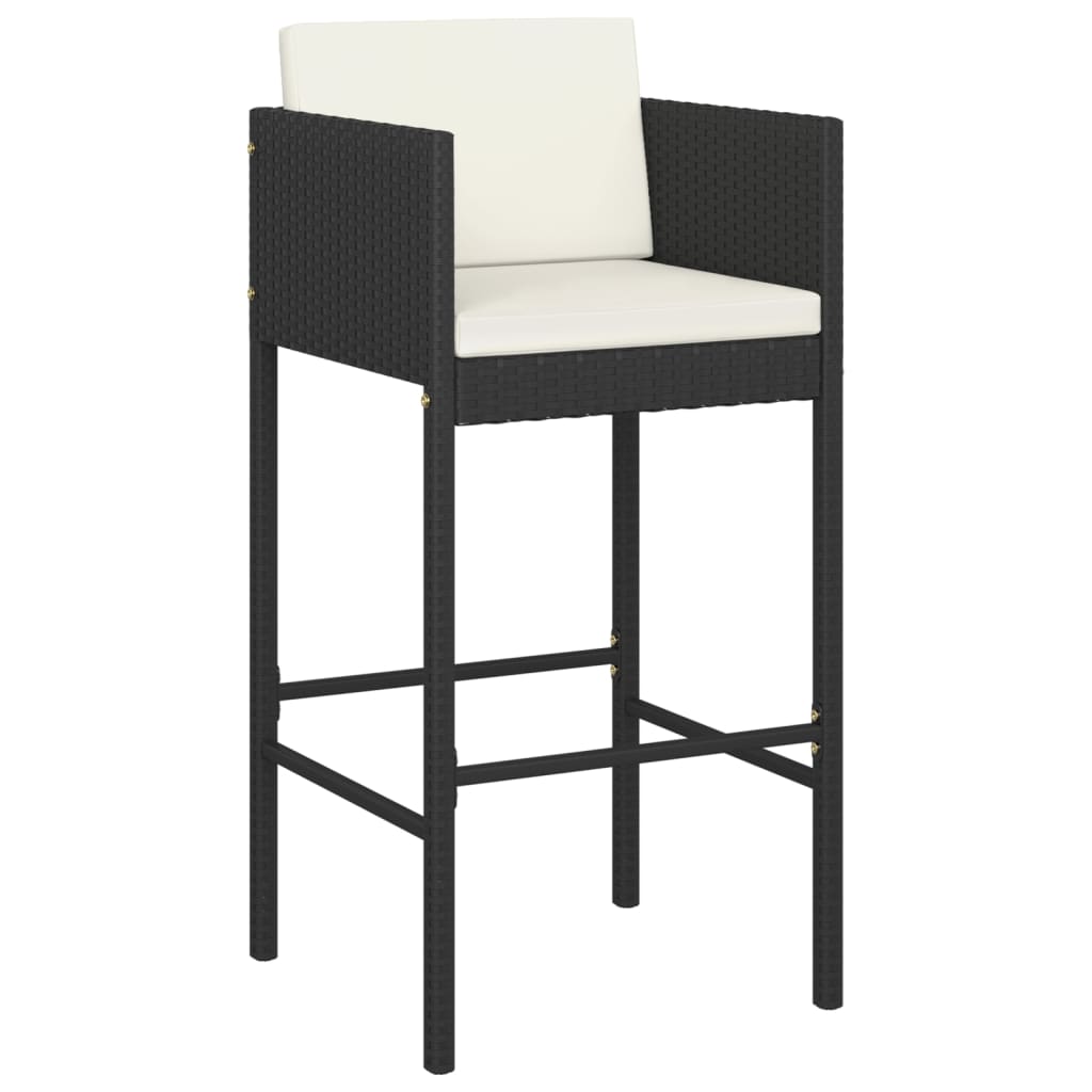 8720286827666_g_en_hd_1 vidaXL 3 Piece Garden Bar Set with Cushions Poly Rattan Black - Image 4