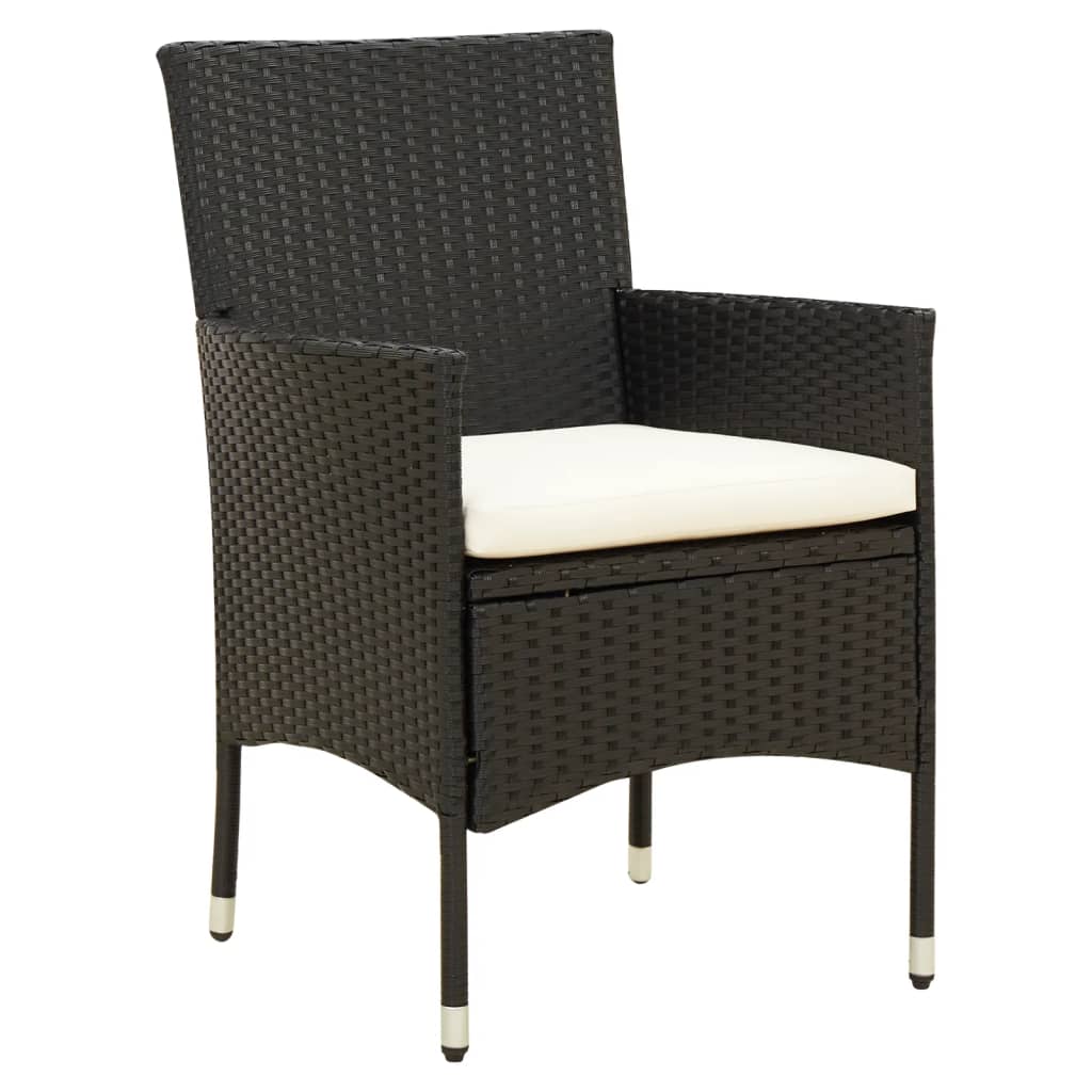 8720286828038_g_en_hd_1 vidaXL 7 Piece Outdoor Dining Set with Cushions Poly Rattan Black - Image 3