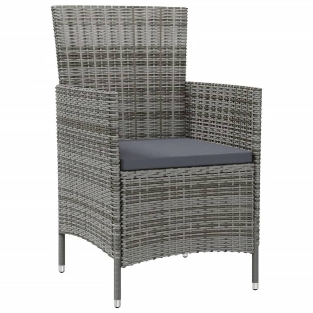 8720286828410_g_en_hd_1 vidaXL 7 Piece Outdoor Dining Set with Cushions Poly Rattan Grey - Image 3