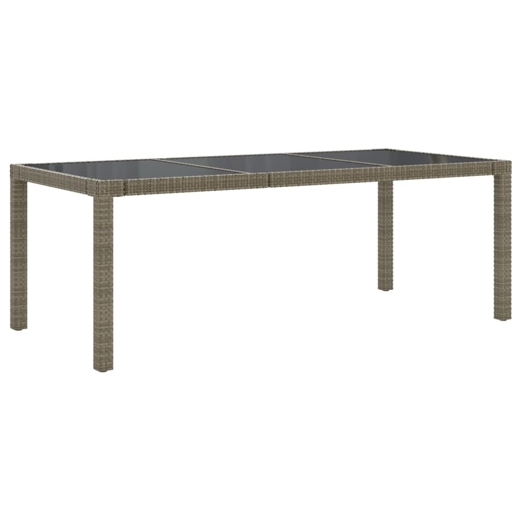 8720286828410_g_en_hd_2 vidaXL 7 Piece Outdoor Dining Set with Cushions Poly Rattan Grey - Image 4