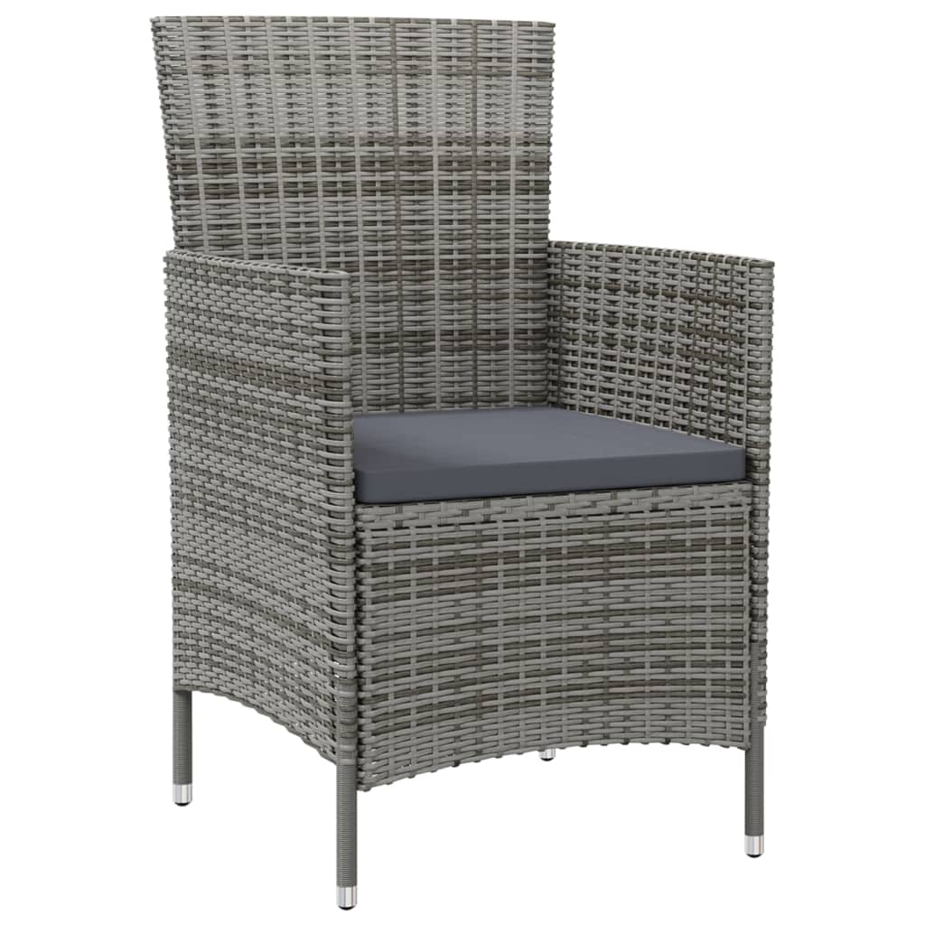 8720286828496_g_en_hd_1 vidaXL 7 Piece Outdoor Dining Set with Cushions Poly Rattan Grey - Image 3