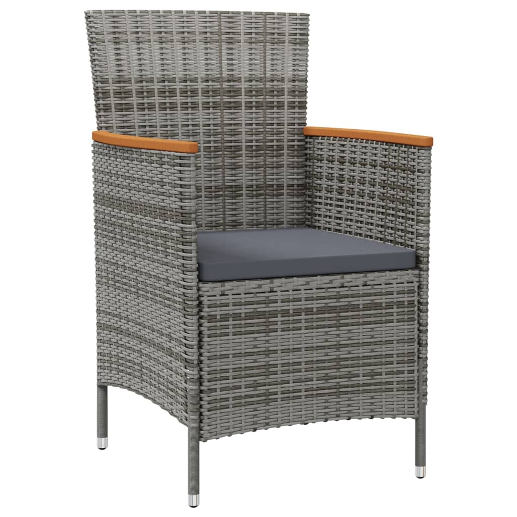8720286828793_g_en_hd_1 vidaXL 7 Piece Outdoor Dining Set with Cushions Poly Rattan Grey - Image 3