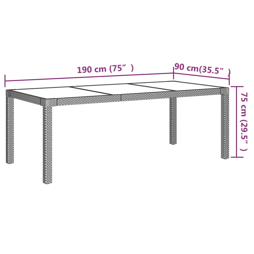 8720286828793_g_en_hd_4 vidaXL 7 Piece Outdoor Dining Set with Cushions Poly Rattan Grey - Image 6