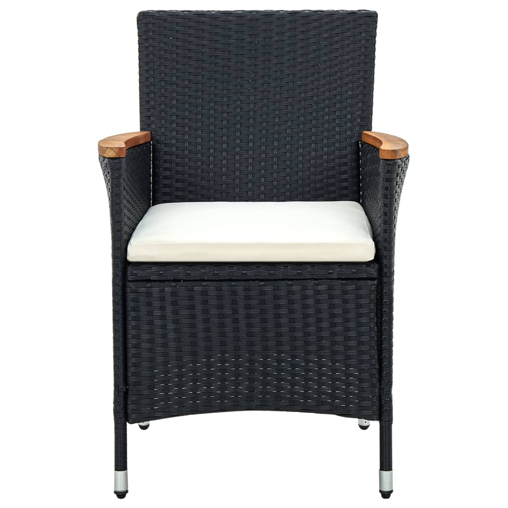 8720286828854_g_en_hd_2 vidaXL 5 Piece Outdoor Dining Set with Cushions Poly Rattan Black - Image 4