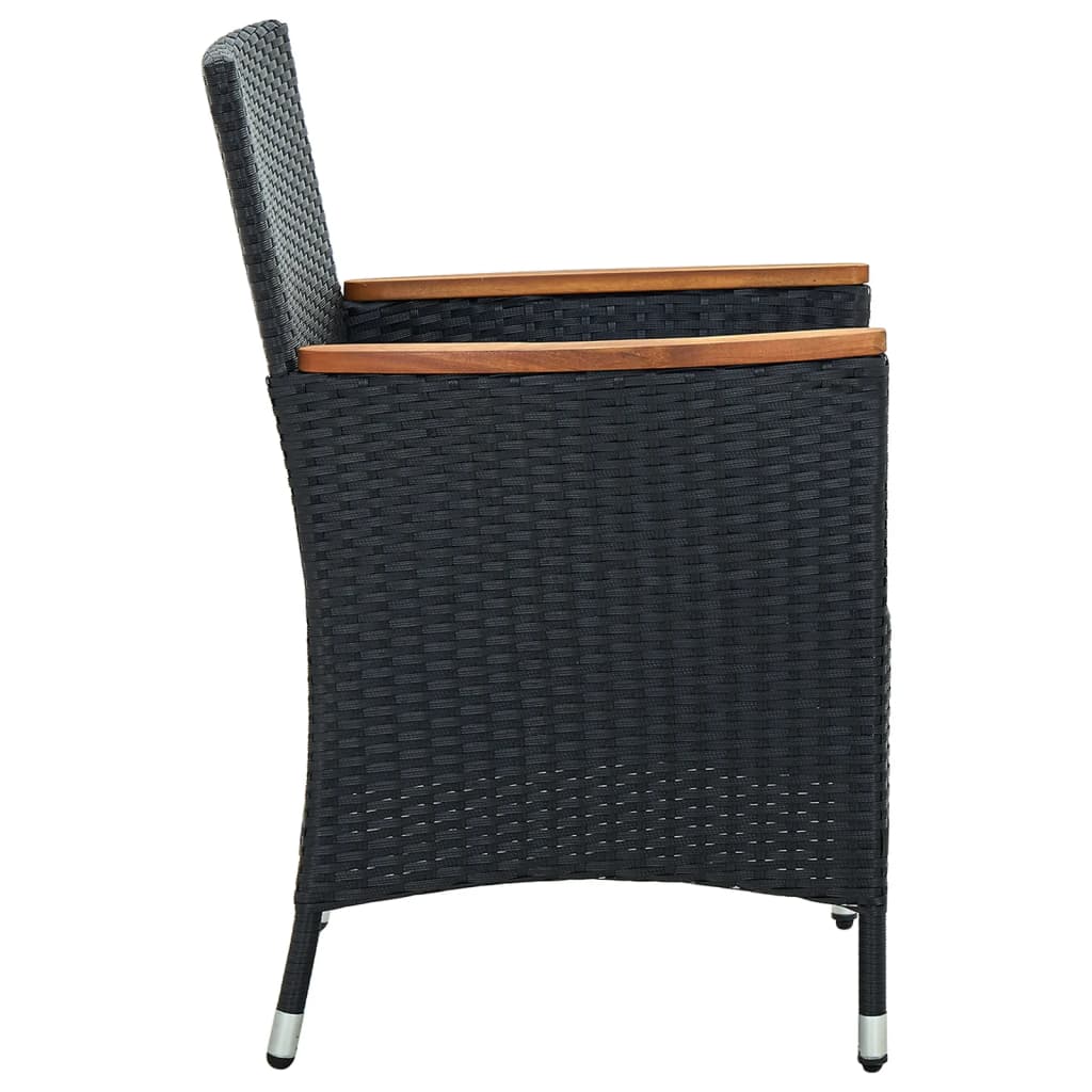 8720286828854_g_en_hd_3 vidaXL 5 Piece Outdoor Dining Set with Cushions Poly Rattan Black - Image 5