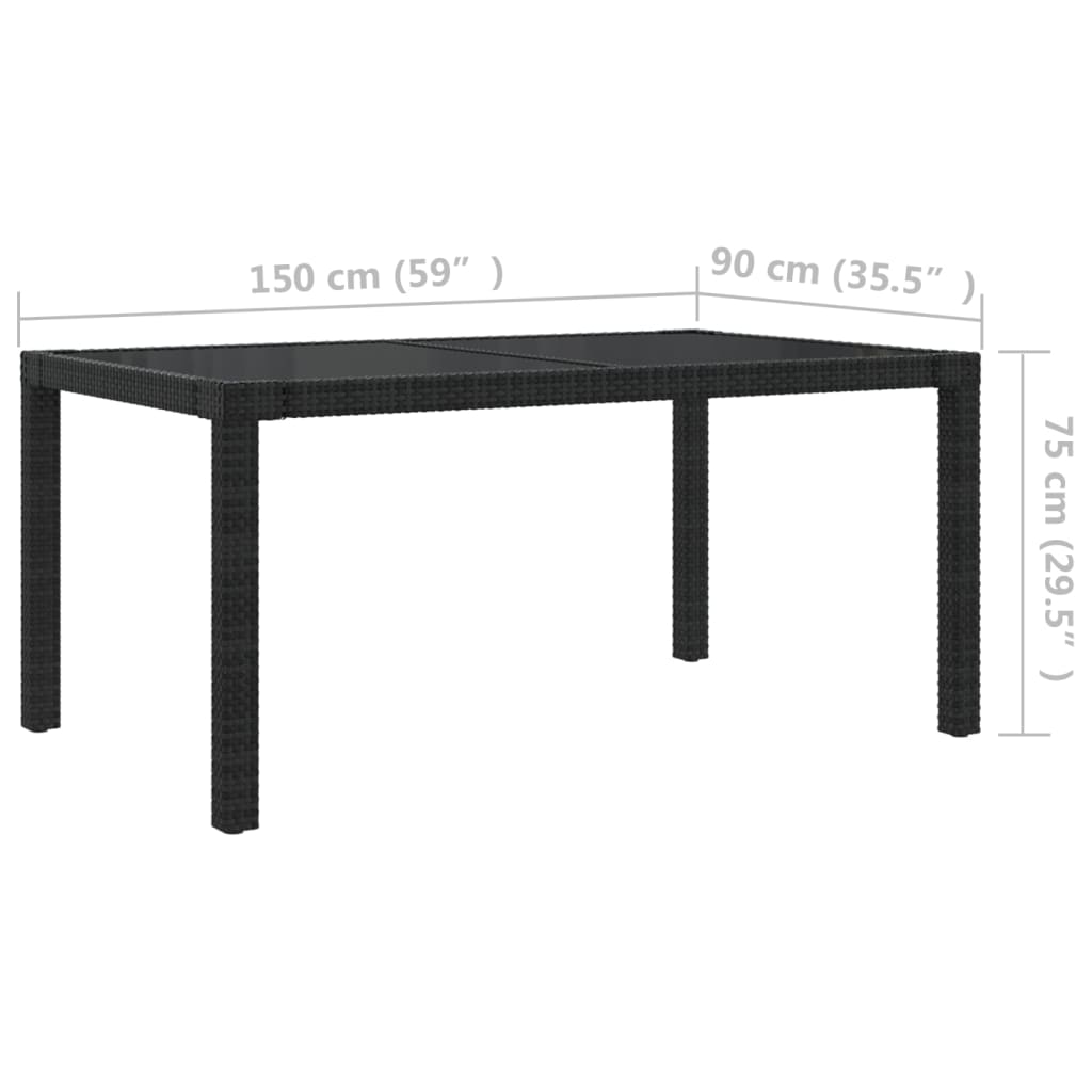 8720286828854_g_en_hd_9 vidaXL 5 Piece Outdoor Dining Set with Cushions Poly Rattan Black - Image 11