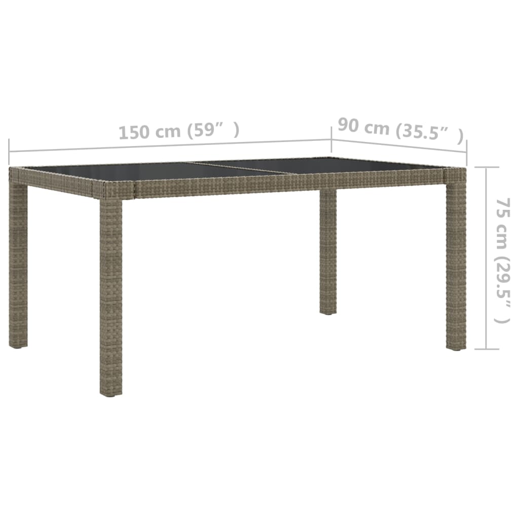 8720286828939_g_en_hd_9 vidaXL 5 Piece Outdoor Dining Set with Cushions Poly Rattan Grey - Image 11