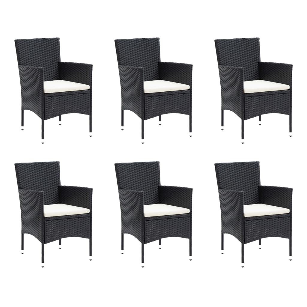 8720286829417_g_en_hd_1 vidaXL 7 Piece Garden Dining Set with Cushions Poly Rattan Black - Image 3