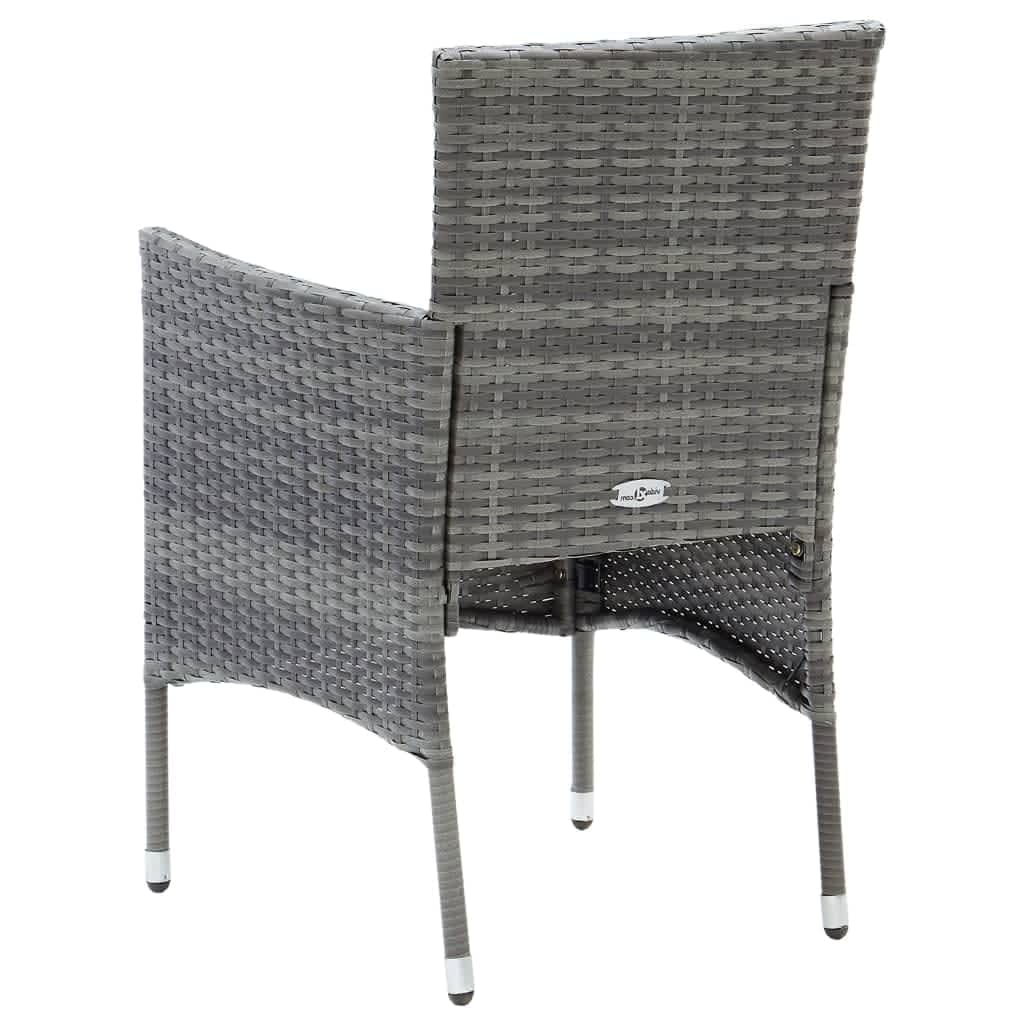 8720286829479_g_en_hd_5 vidaXL 7 Piece Garden Dining Set with Cushions Poly Rattan Grey - Image 7