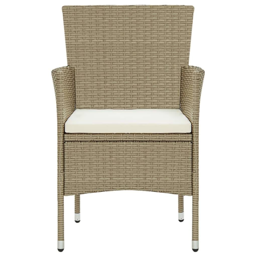 8720286829516_g_en_hd_3 vidaXL 5 Piece Garden Dining Set with Cushions Poly Rattan Beige - Image 5
