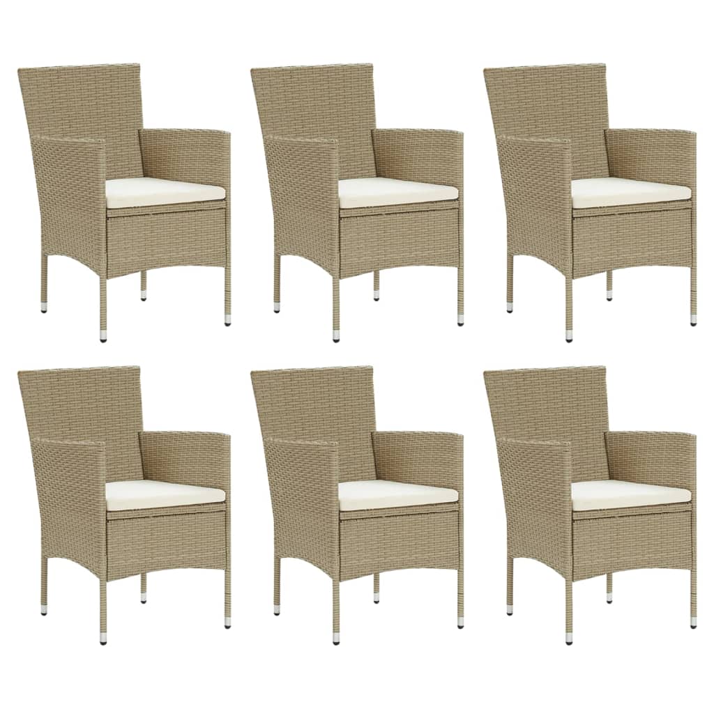 8720286829530_g_en_hd_1 vidaXL 7 Piece Garden Dining Set with Cushions Poly Rattan Beige - Image 3
