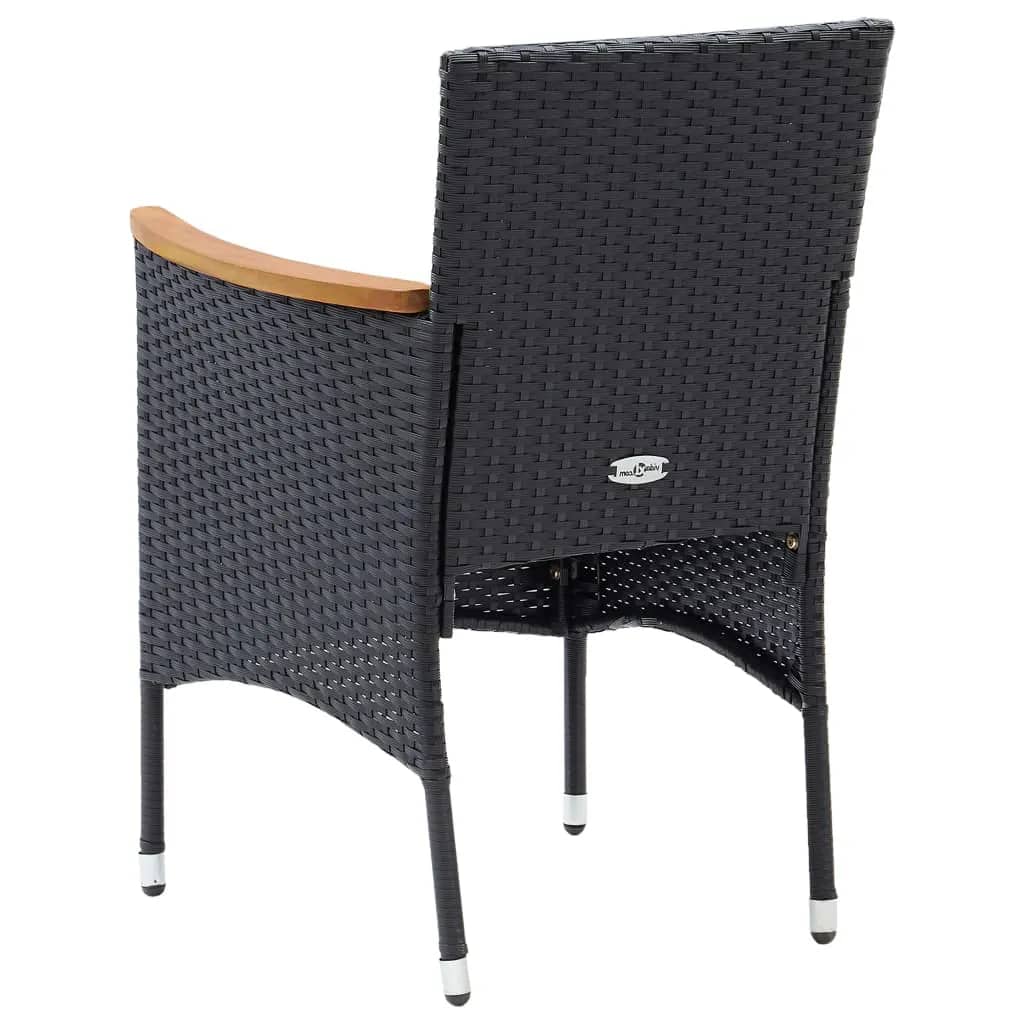 8720286829660_g_en_hd_6 vidaXL 9 Piece Garden Dining Set with Cushions Poly Rattan Black - Image 8