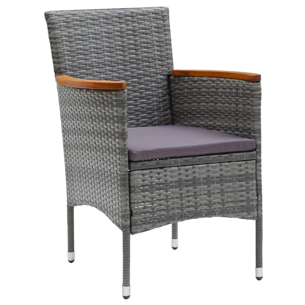8720286829714_g_en_hd_2 vidaXL 7 Piece Garden Dining Set with Cushions Poly Rattan Grey - Image 4