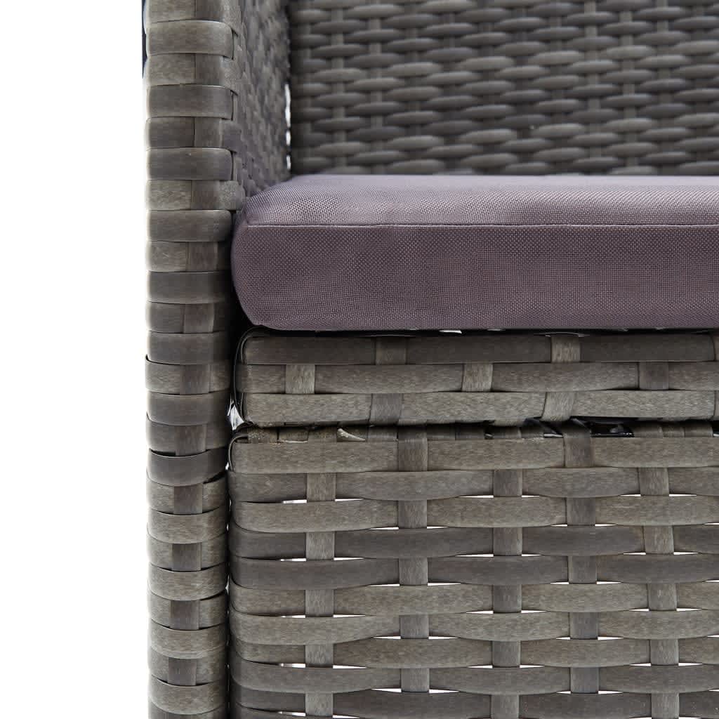 8720286829714_g_en_hd_6 vidaXL 7 Piece Garden Dining Set with Cushions Poly Rattan Grey - Image 8