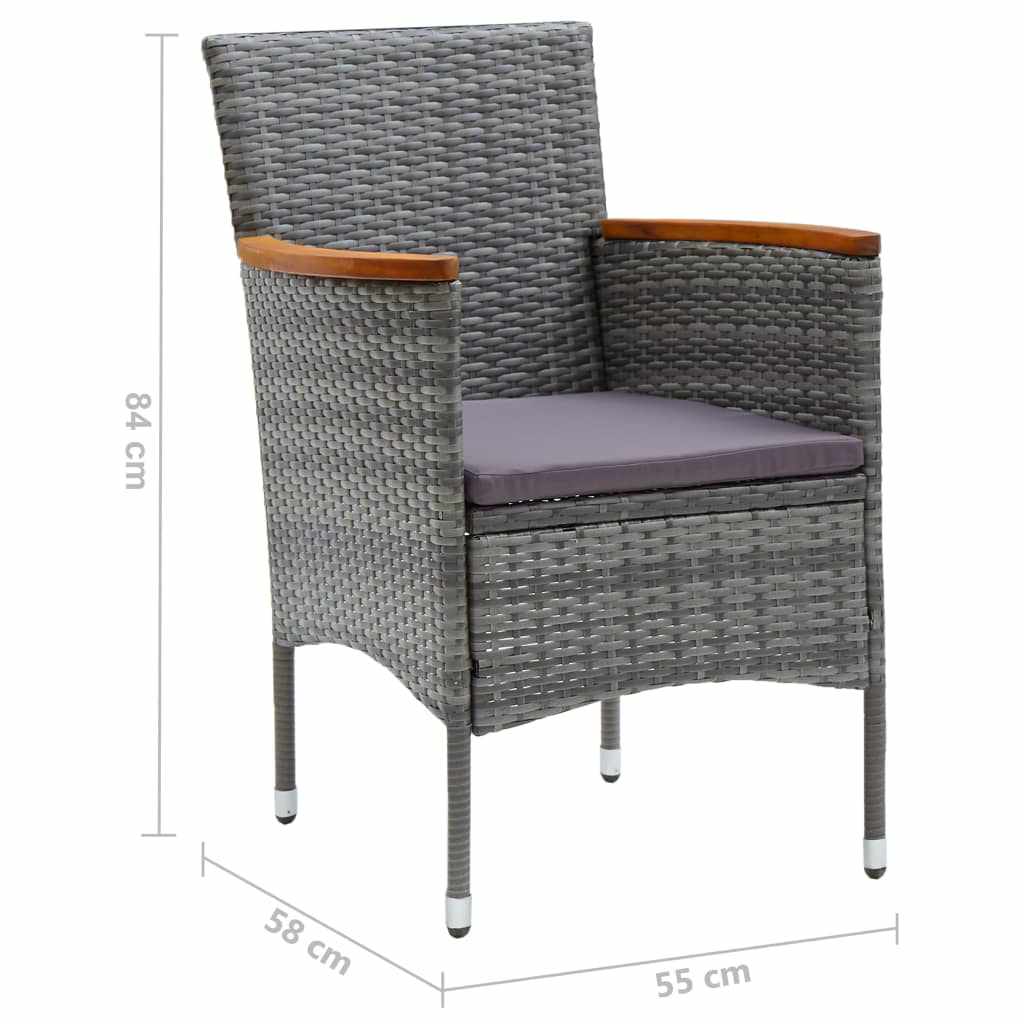 8720286829714_g_en_hd_9 vidaXL 7 Piece Garden Dining Set with Cushions Poly Rattan Grey - Image 11
