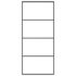 vidaXL Sliding Door Frosted ESG Glass and Aluminium 90x205 cm Black - Image 2