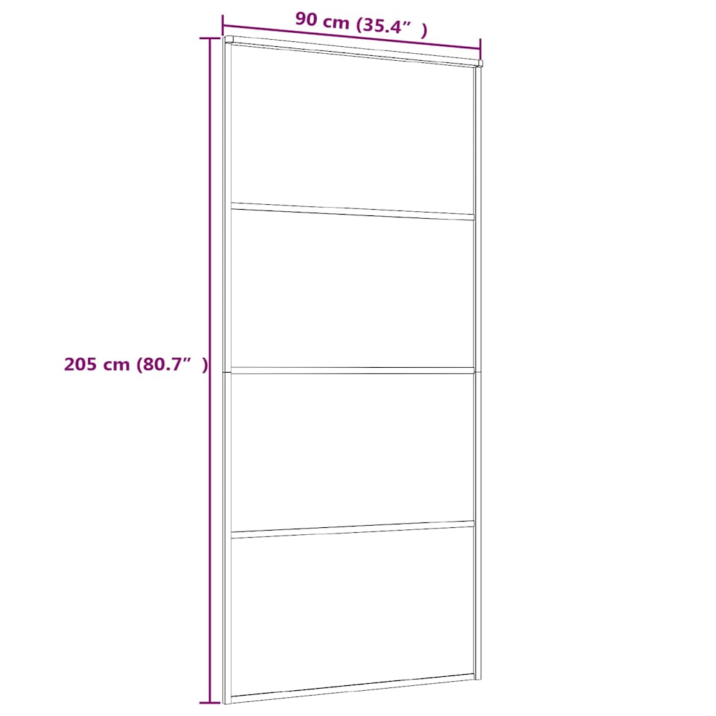 8720286831076_g_en_hd_4 vidaXL Sliding Door Frosted ESG Glass and Aluminium 90x205 cm Black - Image 6