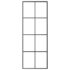 vidaXL Sliding Door Black 76x205 cm ESG Glass and Aluminium - Image 3