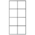 vidaXL Sliding Door Black 102,5x205 cm ESG Glass and Aluminium - Image 3