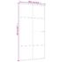 vidaXL Sliding Door Black 102,5x205 cm ESG Glass and Aluminium - Image 7