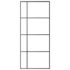 vidaXL Sliding Door ESG Glass and Aluminium 90x205 cm Black - Image 3
