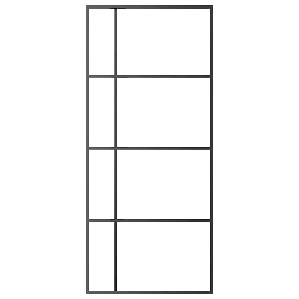8720286831304_g_en_hd_1 vidaXL Sliding Door ESG Glass and Aluminium 90x205 cm Black - Image 3