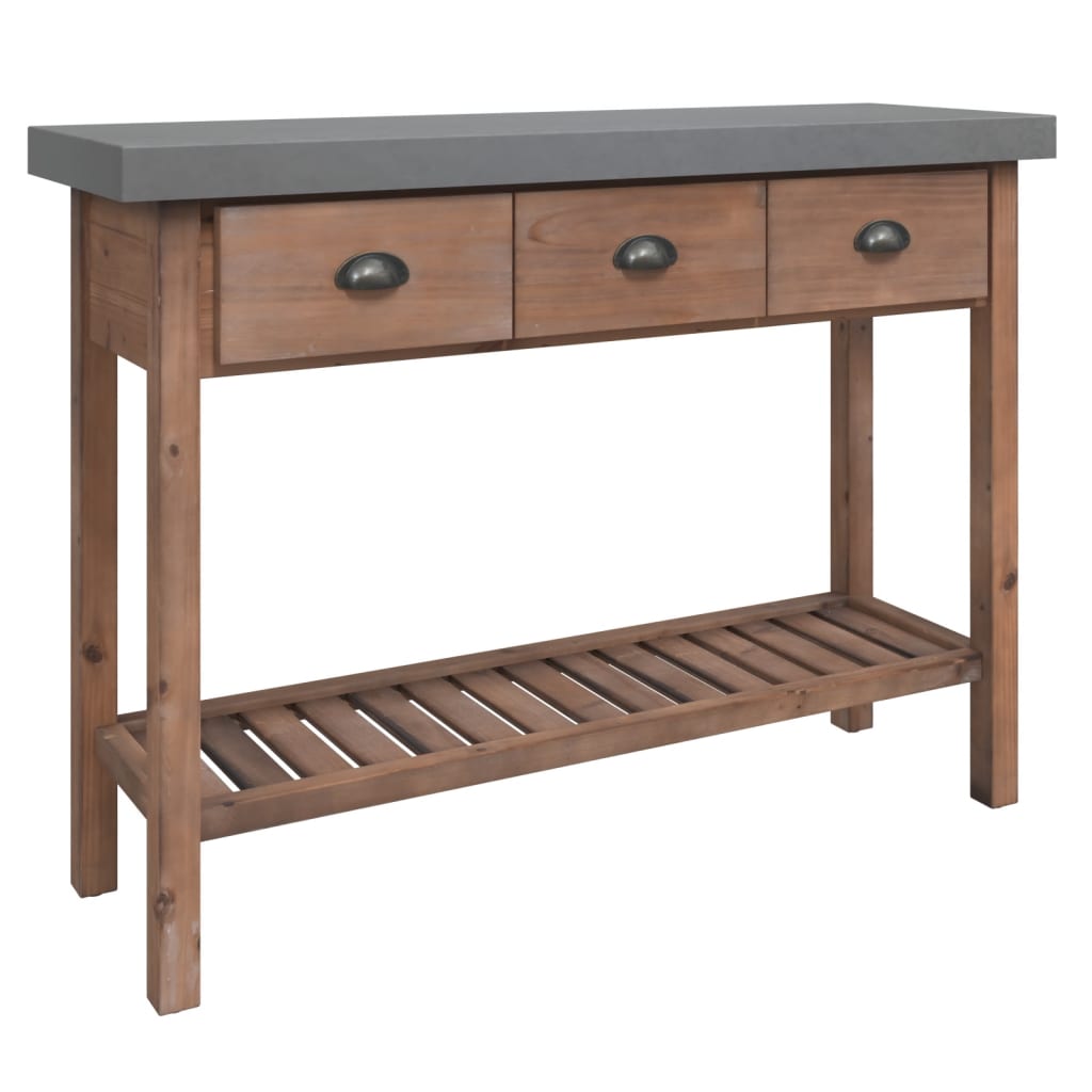 8720286831410_a_en_hd_1 vidaXL Console Table 110x35x80 cm Solid Wood Fir - Image 2
