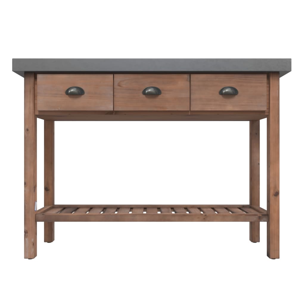 8720286831410_g_en_hd_1 vidaXL Console Table 110x35x80 cm Solid Wood Fir - Image 4