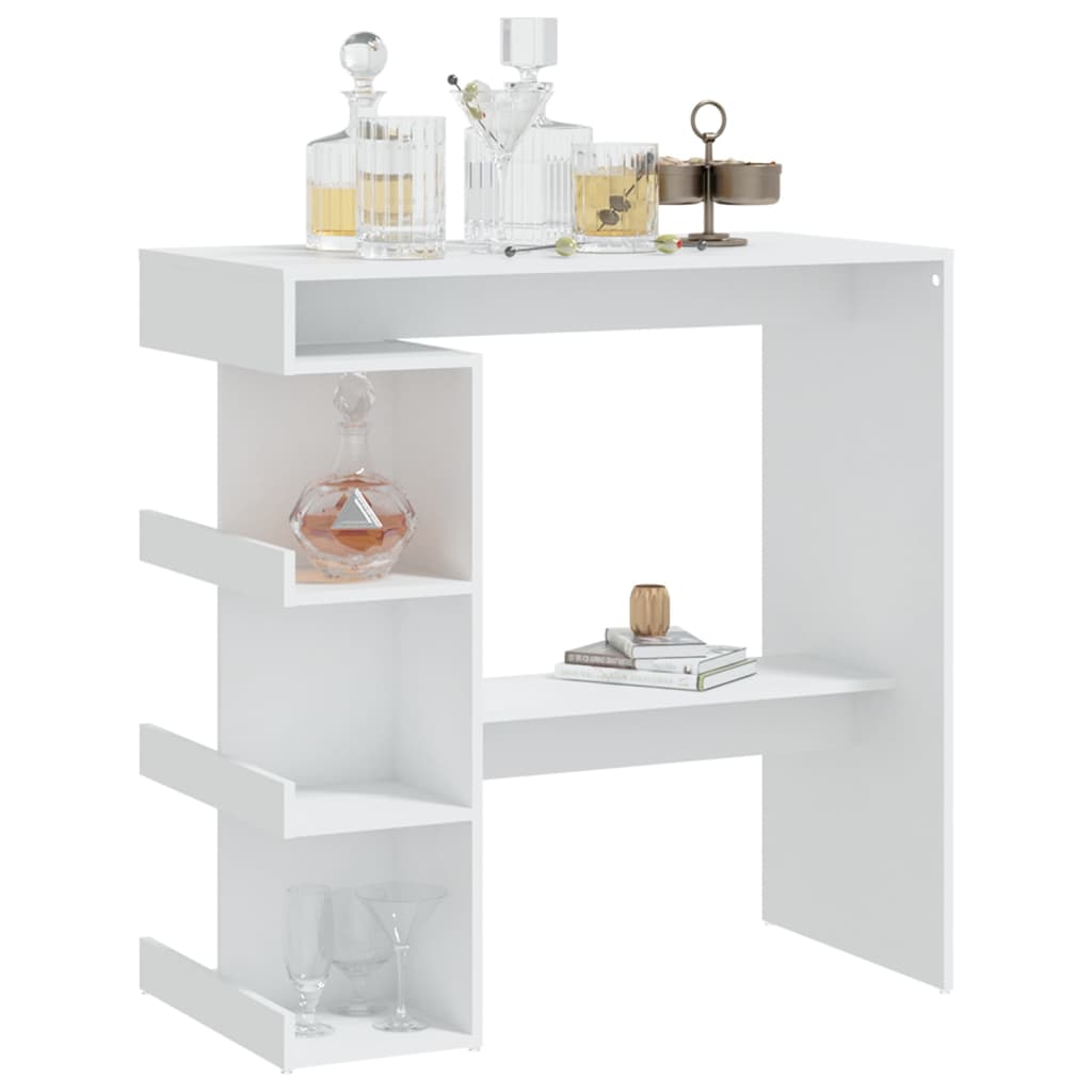 8720286834145_g_en_hd_2 vidaXL Bar Table with Storage Rack White 100x50x101.5 cm Engineered Wood - Image 4