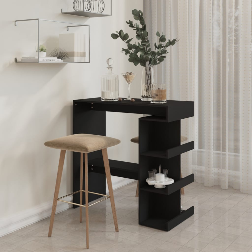 8720286834152_g_en_hd_1 vidaXL Bar Table with Storage Rack Black 100x50x101.5 cm Engineered Wood - Image 3