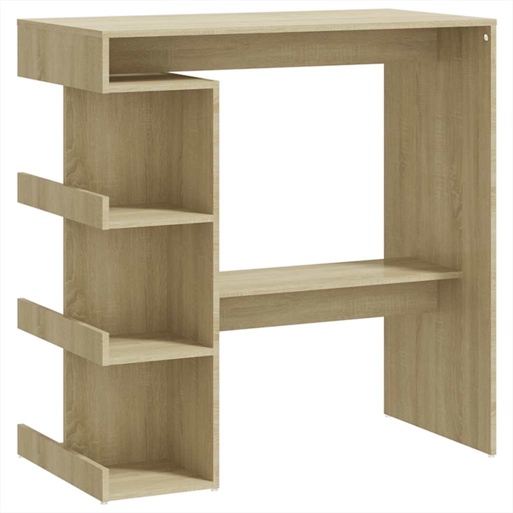 8720286834169_a_en_hd_1 vidaXL Bar Table with Storage Rack Sonoma Oak 100x50x101.5 cm Engineered Wood - Image 2