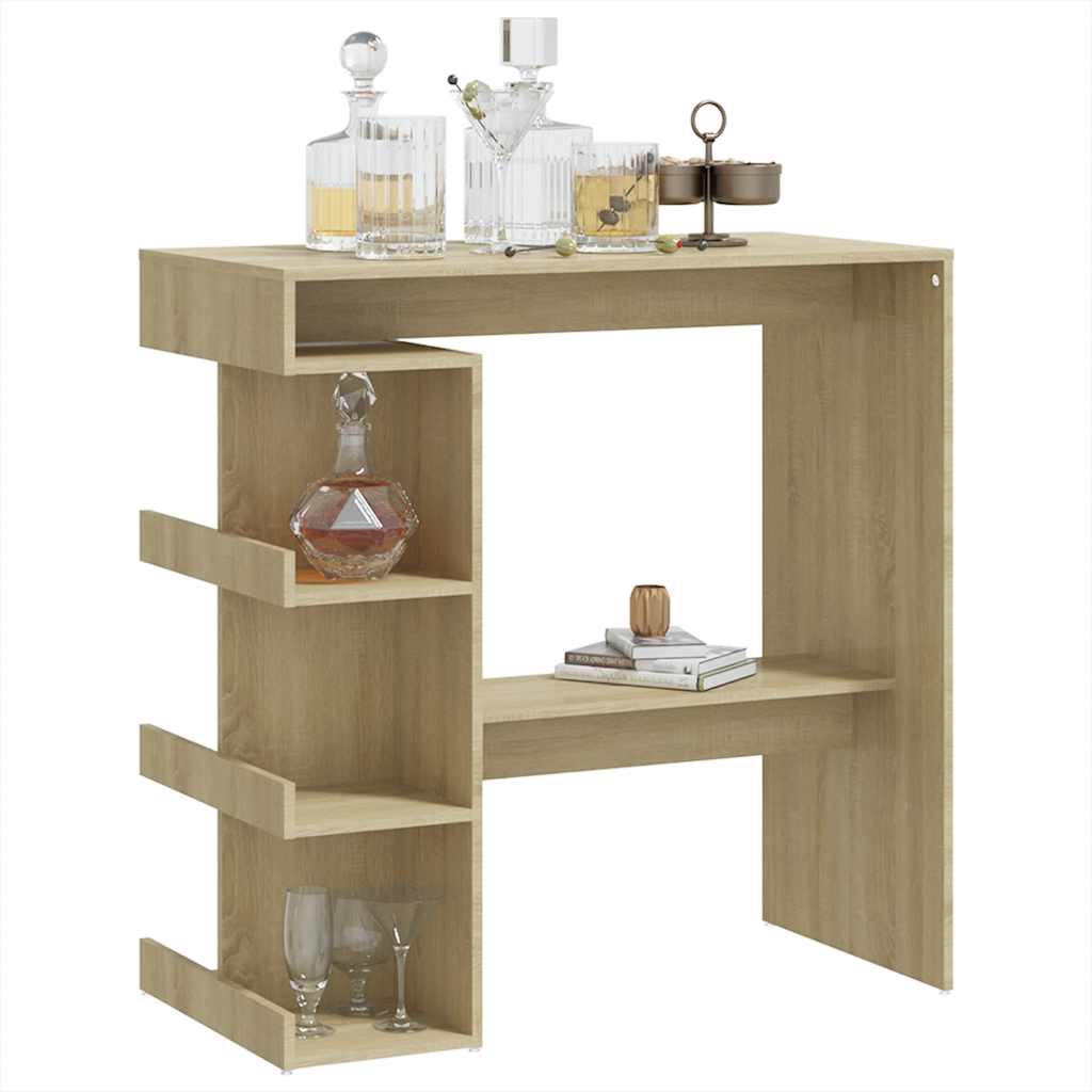 8720286834169_g_en_hd_2 vidaXL Bar Table with Storage Rack Sonoma Oak 100x50x101.5 cm Engineered Wood - Image 4