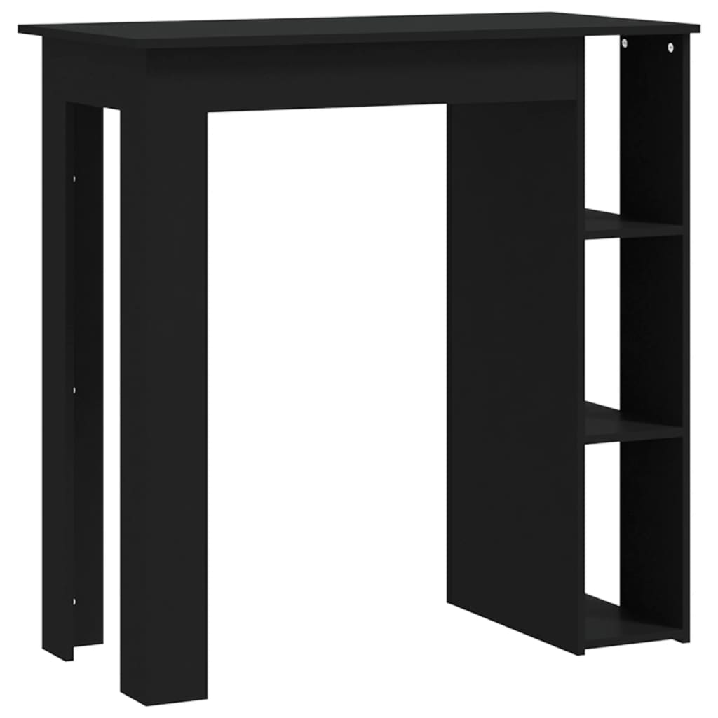 8720286834206_a_en_hd_1 vidaXL Bar Table with Shelf Black 102x50x103.5 cm Engineered Wood - Image 2