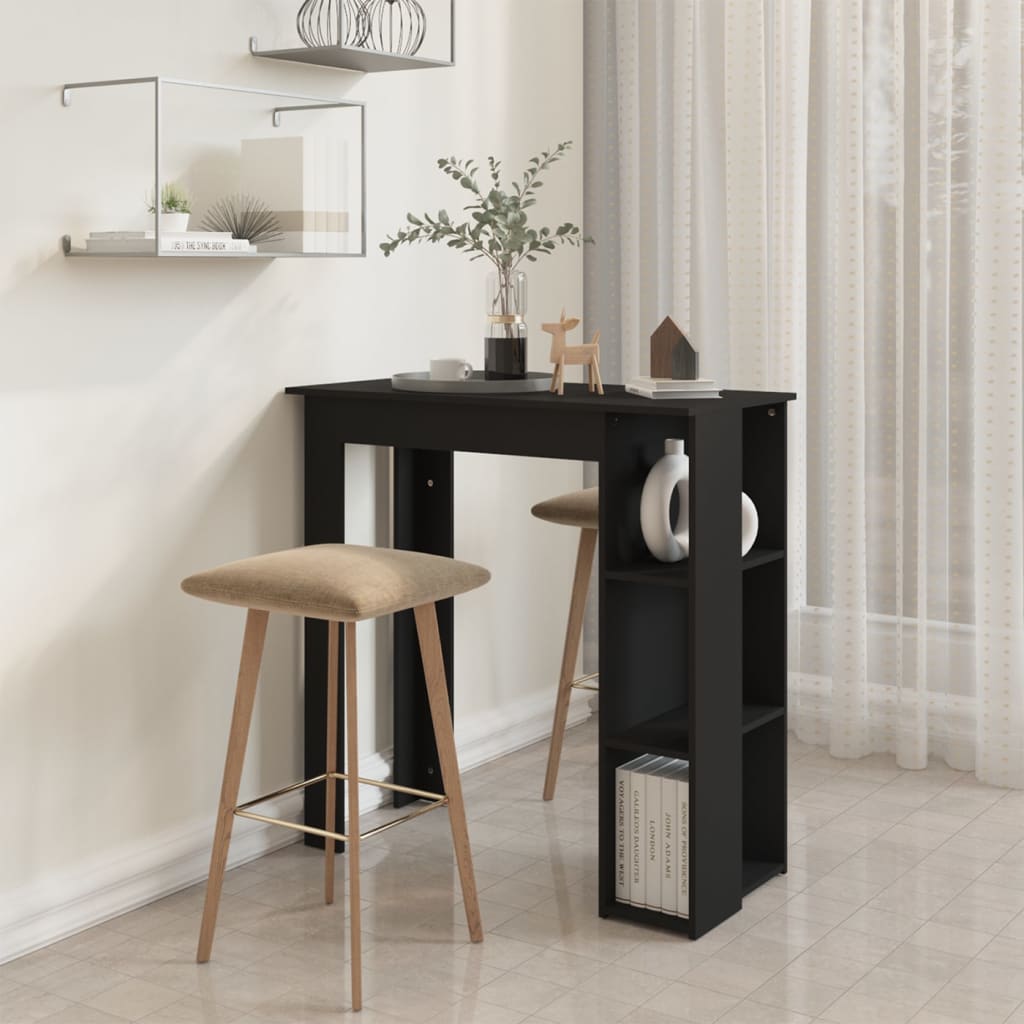 8720286834206_g_en_hd_4 vidaXL Bar Table with Shelf Black 102x50x103.5 cm Engineered Wood - Image 6
