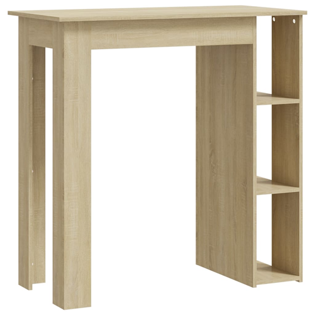 8720286834213_a_en_hd_1 vidaXL Bar Table with Shelf Sonoma Oak 102x50x103.5 cm Engineered Wood - Image 2