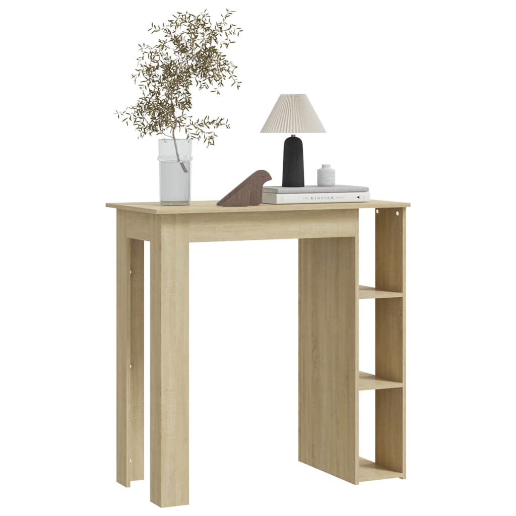 8720286834213_g_en_hd_3 vidaXL Bar Table with Shelf Sonoma Oak 102x50x103.5 cm Engineered Wood - Image 6