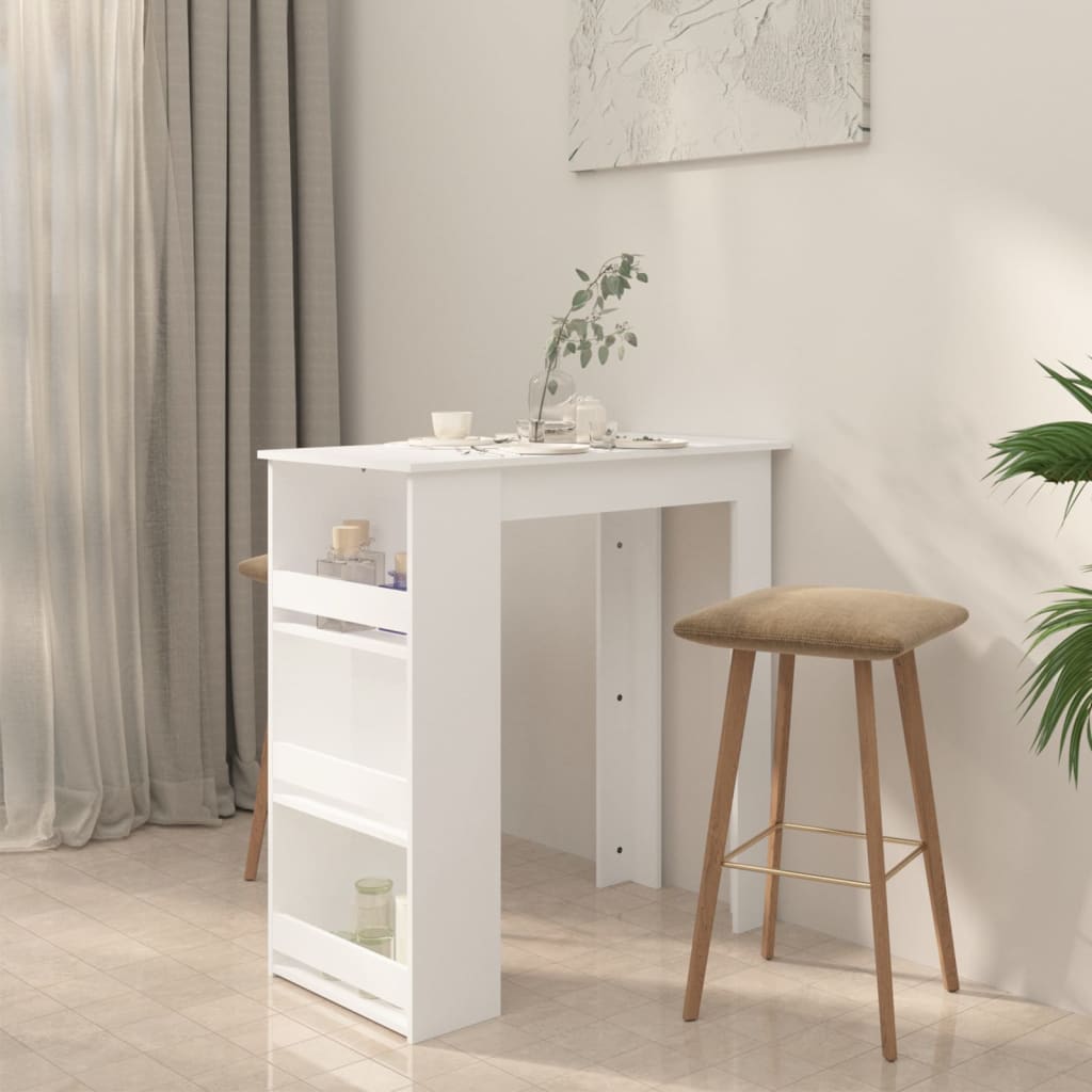 8720286834244_g_en_hd_1 vidaXL Bar Table with Storage Rack White 102x50x103.5 cm Engineered Wood - Image 3