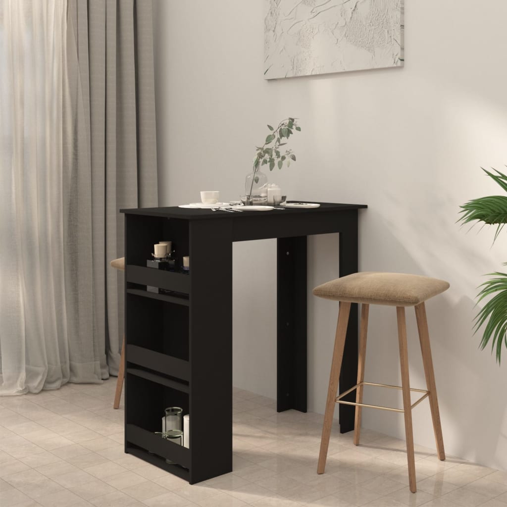 8720286834251_g_en_hd_2 vidaXL Bar Table with Storage Rack Black 102x50x103.5 cm Engineered Wood - Image 4