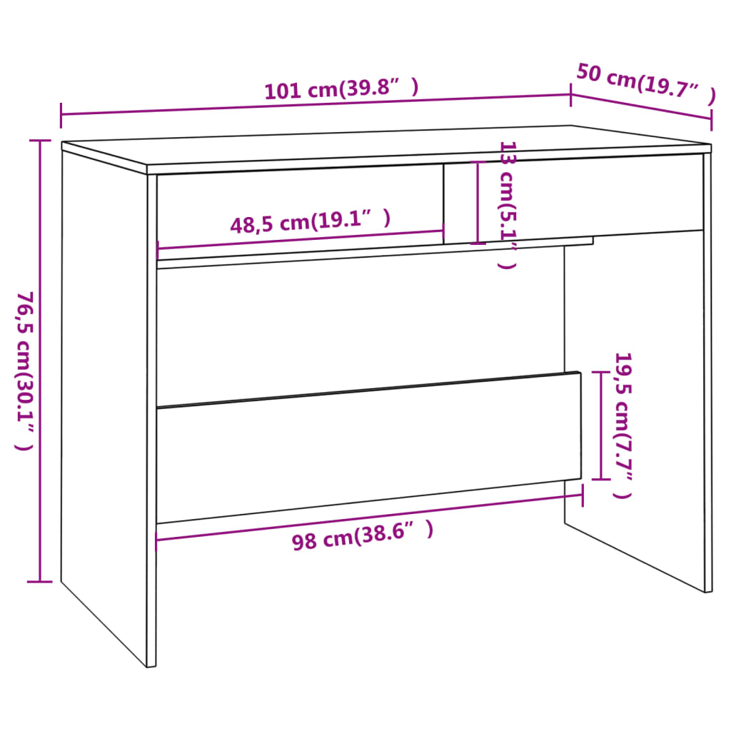 8720286834756_g_en_hd_6 vidaXL Desk Black 101x50x76.5 cm Engineered Wood - Image 9